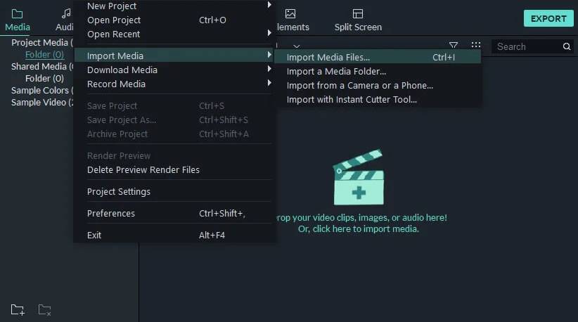 How To Import Media In Filmora?