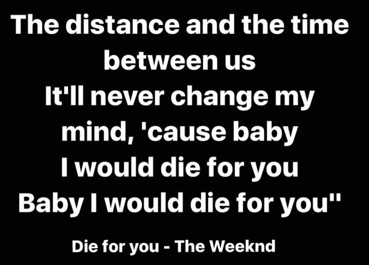 The Weeknd die for you